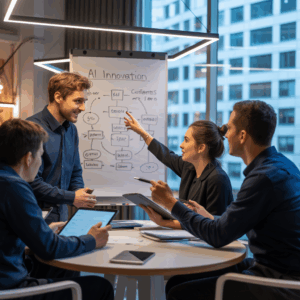Atelier du club des entrepreneurs Augmentés, photo d'un groupe de personnes lors d'un atelier